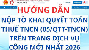 Nộp tờ khai thuế TNCN 2026